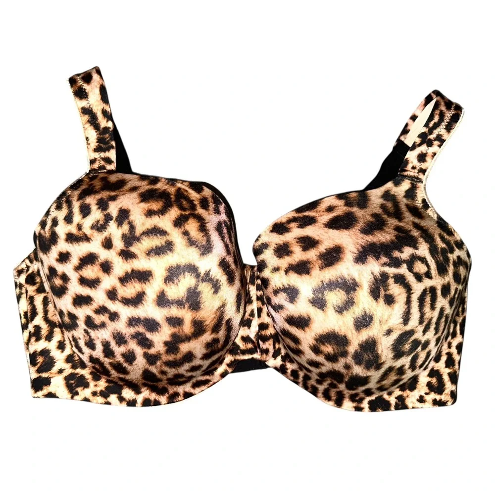 WB4‎ Soma 36G Leopard Print Bra Full Coverage Animal Print Everyday Comfort